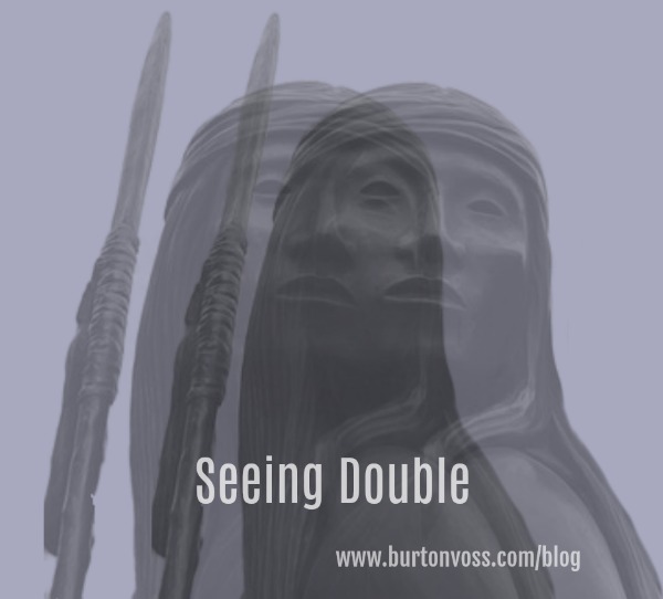 Double vision of an Apache warrior.